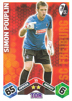 Simon Pouplin SC Freiburg 2010/11 Topps MA Bundesliga #55
